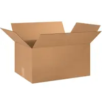 Corrugated Boxes, 24" x 16" x 13", Kraft, 15/Bundle; 150/Skid