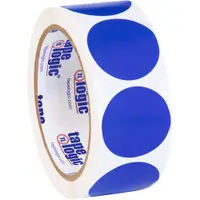 Tape Logic® Inventory Circle Labels, 1 1/2", Dark Blue, 500/Roll
