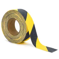 Tape Logic® Heavy-Duty Striped Anti-Slip Tape, 33 Mil, 2" x 60', Black/Yellow, 1/Roll