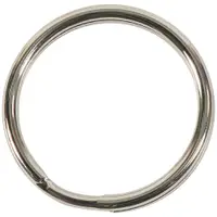 Split Key Rings, 1 1/8", Chrome, 100/Case