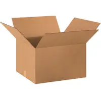 Corrugated Boxes, 20" x 18" x 12", Kraft, 10/Bundle; 150/Skid
