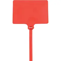 Identification Cable Ties, 120#, 6", Red, 100/Case