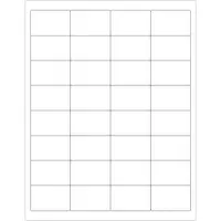 Tape Logic® Rectangular Laser Labels, 2" x 1 1/4", White, 3200/Case