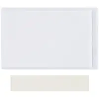 SUPERSCAN® Press-On Vinyl Envelopes, 4" x 8", Clear, 50/Case