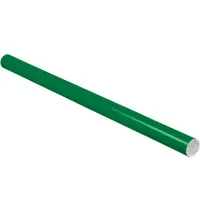 Mailing Tubes with Caps, 2" x 36", Green, 50/Case