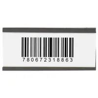 Magnetic "C" Channel Cardholders, 2" x 4", Black, 25/Case