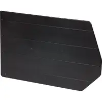 Stack & Hang Bin Dividers, 17" x 10 1/4", Black, 6/Case