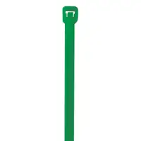 Colored Cable Ties, 40#, 8", Green, 1000/Case