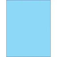 Tape Logic® Removable Rectangle Laser Labels, 8 1/2" x 11", Pastel Blue, 100/Case