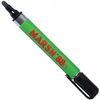 Marsh® 88fx Metal Paint Markers, Black, 12/Case