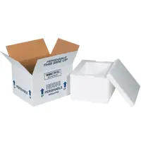 Insulated Shipping Kits, 12" x 10" x 7", White, 1/Case