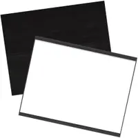 Magnetic "C" Channel Cardholders, 3" x 4", Black, 25/Case