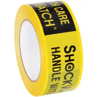 ShockWatch® Alert Tape, 2" x 100 yds., Black/Yellow, 1/Case