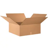 Corrugated Boxes, 24" x 24" x 10", Kraft, 10/Bundle; 120/Skid