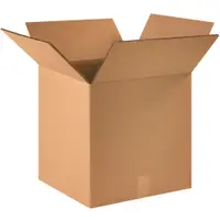 Double Wall Boxes, 16" x 16" x 16", Kraft, 15/Bundle; 90/Skid