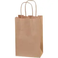 Paper Shopping Bags, 5 1/2" x 3 1/4" x 8 3/8", Kraft, 250/Case