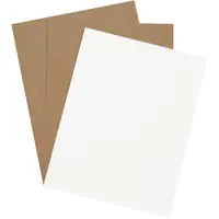 Chipboard Pads, 8 1/2" x 11", White, 960/Case