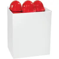 Large Bin Floor Display, 24 3/4" x 18 3/4" x 30", White, 10/Bundle; 40/Skid