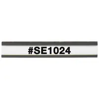 Magnetic "C" Channel Cardholders, 1/2" x 3", Black, 25/Case