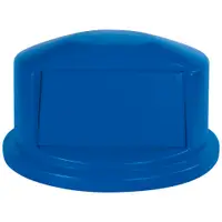 Rubbermaid® Brute® Domed Trash Can Lid, 32 Gallon, 12" x 23", Blue, 1/Each
