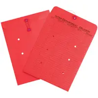 Inter-Department Envelopes, 10" x 13", Red, 100/Case