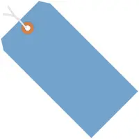 Shipping Tags, Pre-Strung, 13 Pt., 4 3/4" x 2 3/8", Dark Blue, 1000/Case