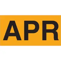 Tape Logic® Months of the Year Labels, "APR", 3" x 6", Fluorescent Orange, 500/Roll