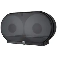 Twin Jumbo Bathroom Tissue Dispenser, 20 1/4" x 11 3/4" x 5 1/2", Black, 1/Case