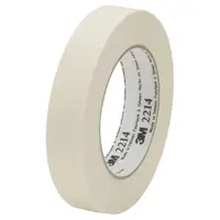 3M™ 2214 Masking Tape, 5.2 Mil, 3" x 60 yds., Natural, 12/Case