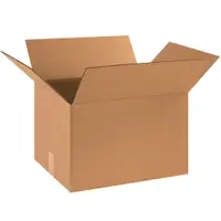 Corrugated Boxes, 18" x 14" x 12", Kraft, 15/Bundle