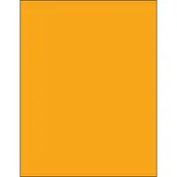 Tape Logic® Removable Rectangle Laser Labels, 8 1/2" x 11", Fluorescent Orange, 100/Case
