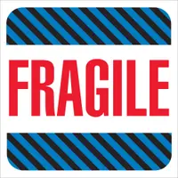 Tape Logic® Labels, "Fragile", 4" x 4", Multiple, 500/Roll