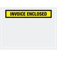 Tape Logic® "Invoice Enclosed" Envelopes, 7 1/2" x 5 1/2", Yellow, 1000/Case
