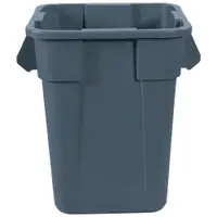 Brute® Square Container, 40 Gallon, 23" x 23" x 29", Gray, 1/Each