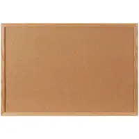 Cork Board with Oak Frame, 6' x 4', Brown, 1/Each