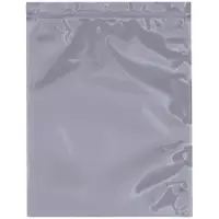 Unprinted Reclosable Static Shielding Bags, 9" x 12", Transparent, 100/Case