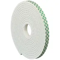 3M™ 4004 Double Sided Foam Tape, 1/2" x 5 yds., 1/4", Natural, 1/Case