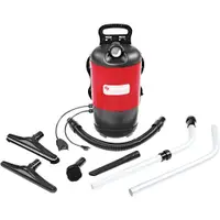 Sanitaire® TRANSPORT™ QuietClean® Backpack Vacuum, 12" Path Width, Red/Black, 1/Each