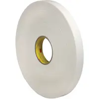 3M™ 4462 Double Sided Foam Tape, 1" x 36 yds., 1/16", White, 9/Case
