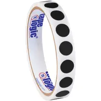 Tape Logic® Inventory Circle Labels, 1/2", Black, 500/Roll
