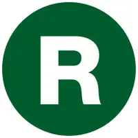Tape Logic® Letter Labels, "R", 1" Circle, green, 500/Roll