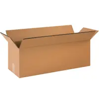 Double Wall Corrugated Boxes, 40" x 12" x 12", Kraft, 10/Bundle; 90/Skid