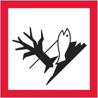 Tape Logic® Pictogram Labels, "Environment, 2" x 2", Red/White/Black, 500/Roll