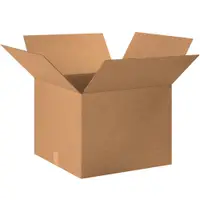 Corrugated Boxes, 20" x 20" x 15", Kraft, 20/Bundle; 120/Skid