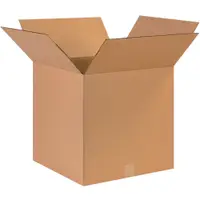 Corrugated Boxes, 17" x 17" x 17", Kraft, 25/Bundle; 150/Skid