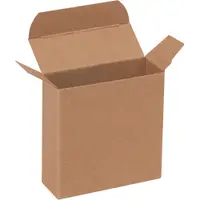 Reverse Tuck Folding Cartons, 3 1/2" x 1 1/4" x 3 1/2", Kraft, 1000/Case