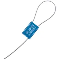Cable Seals, 1/16" x 12", Blue, 100/Case