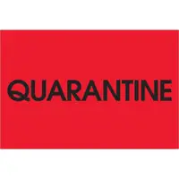 Tape Logic® Labels, "Quarantine", 2" x 3", Fluorescent Red, 500/Roll