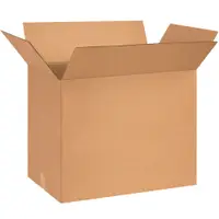 Corrugated Boxes, 29" x 17" x 20", Kraft, 10/Bundle; 120/Skid