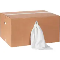 Box of Terry Cloth Rags, 14" x 17", White, 170/Case, 25 Lbs/Case